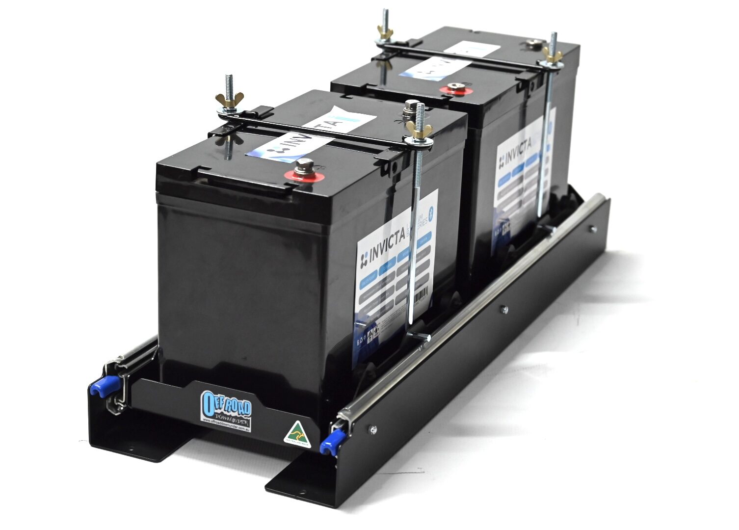 Double Battery Carrier slide-out : suits Caravan tunnel boot