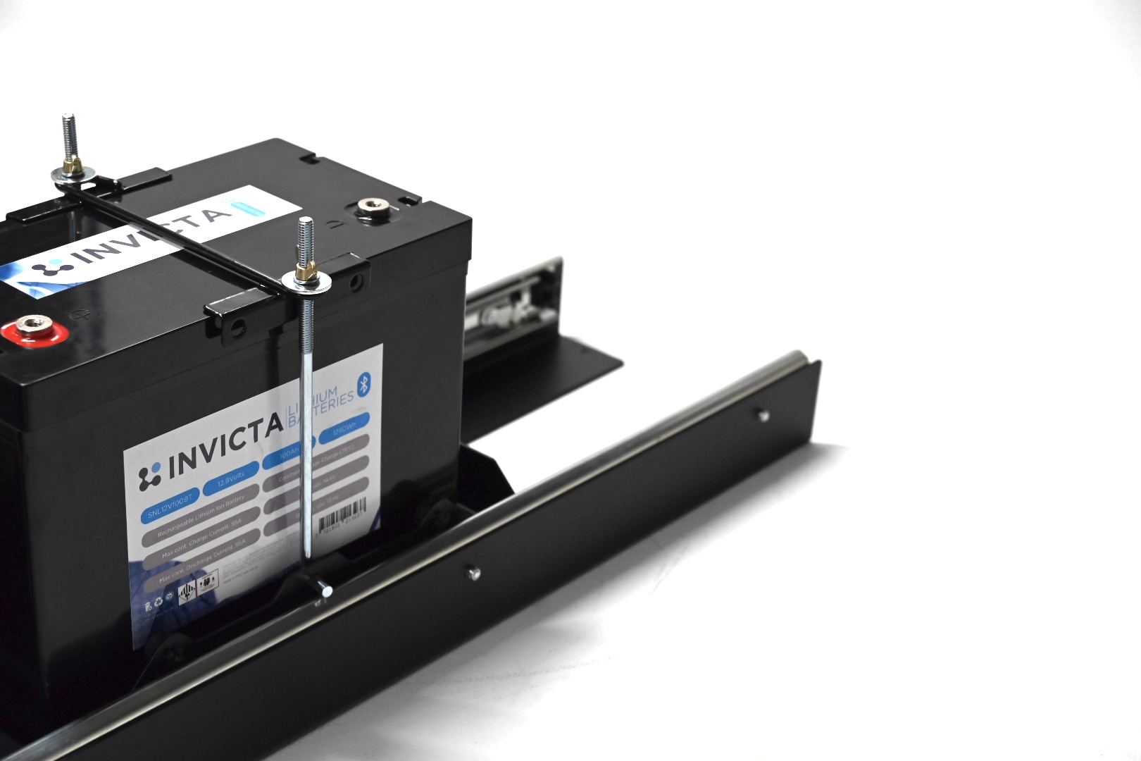 Double Battery Carrier slide-out : suits Caravan tunnel boot - Image 6