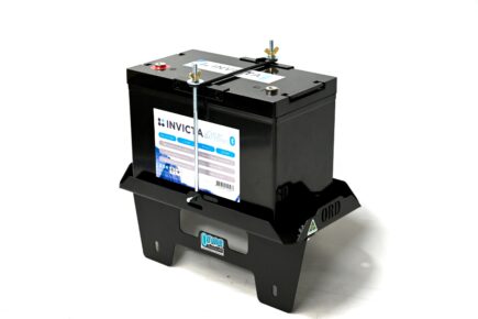Wheel Arch Mounted Battery Tray: Suits Nissan Navara STX D40 Dual Cabs (Option 4 = Battery Tray with Clamp kit) SKU: BTNNTC-4
