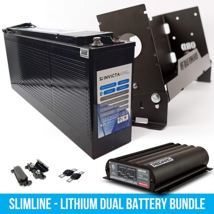Bundle - Slimline 100Ah lithium dual battery package