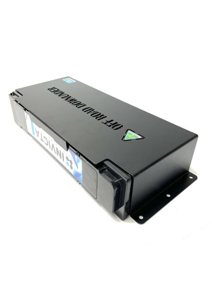Side Mounted Battery Tray: suits 100ah Slimline lithium battery SKU: BTSLIM100-SIDEMNT