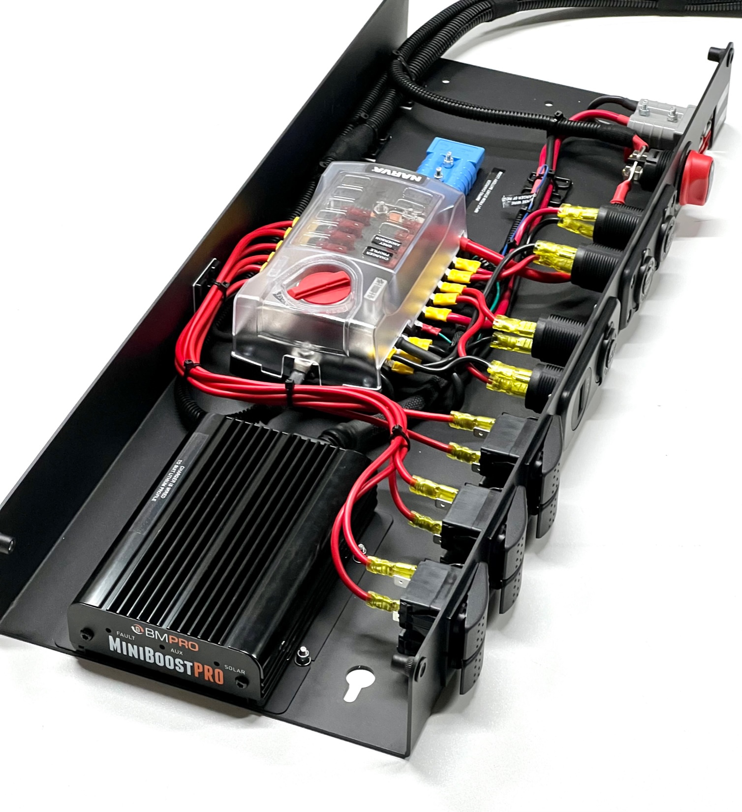 BMPRO Miniboostpro 30A DC-DC 12V Charger With Solar Input For Caravans & RVs