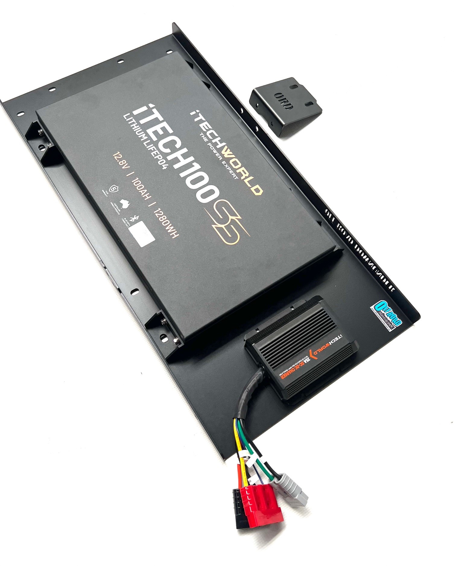 ORD Battery mounting bracket: Behind rear seat 79 series Toyota LandCruiser (SKU: ORD79-BRSMPLATE-V2)