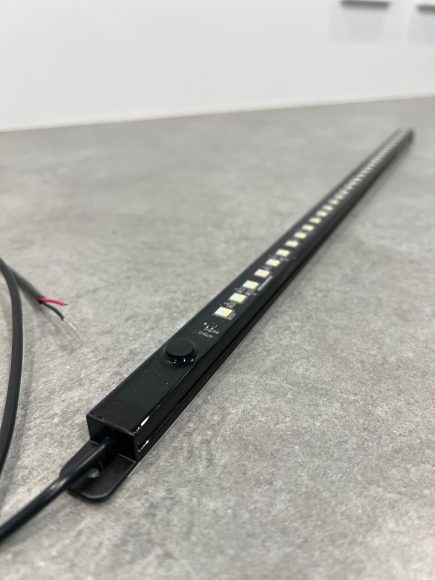 12v RIGID LED STRIP LIGHT - Dimmable Tri-Colour Waterproof (Black) 1035mm long