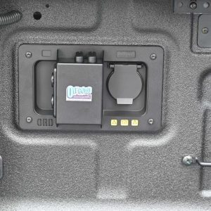 ORD In-tub Accessory Power Panel: Suits Current NEXT GEN Ford Ranger / Raptor , Ranger Super Duty (2025 models with factory 230v Inverter) outlet