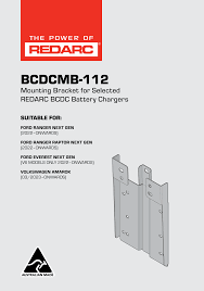 Redarc BCDC Mounting Bracket - Ford Next Gen Ranger/Everest 2022on and Volkswagen Amarok 03/2023on (SKU: BCDCMB-112) - Image 2